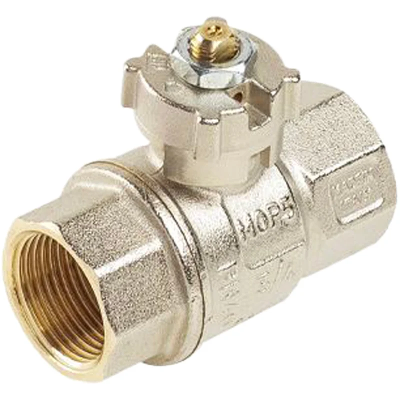 Valvola A Sfera Ff Con Quadro Piombabile 3/4"