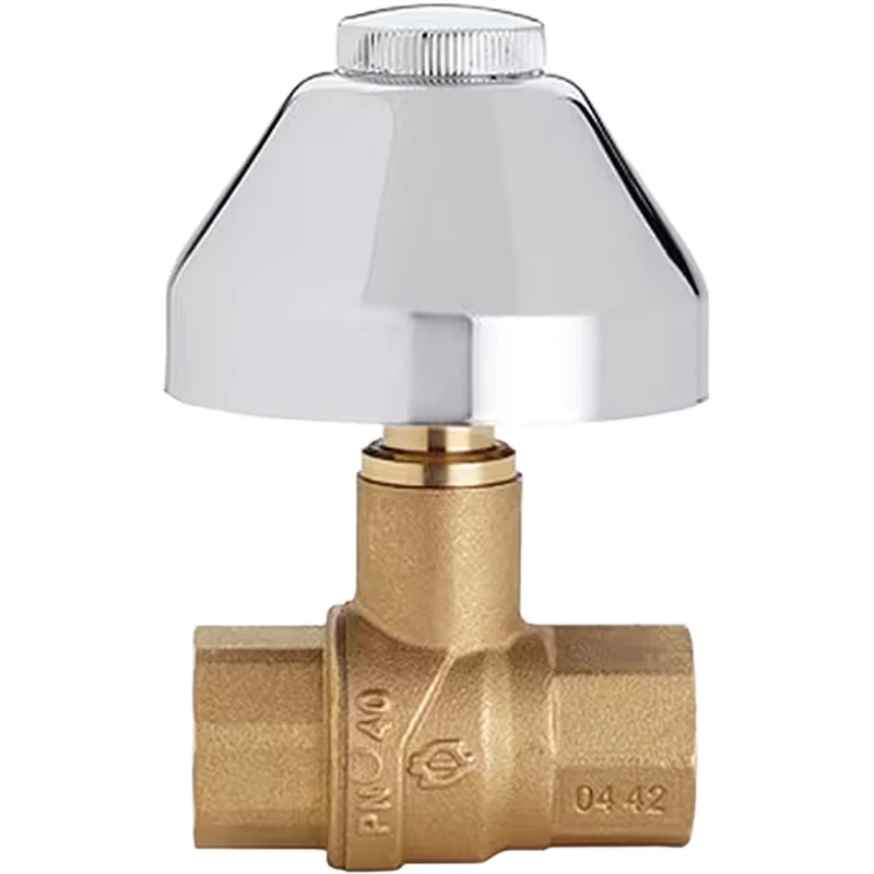 Valvola A Sfera Da Incasso F-F Con Cappuccio E Campana Fiv 1/2" Cromata