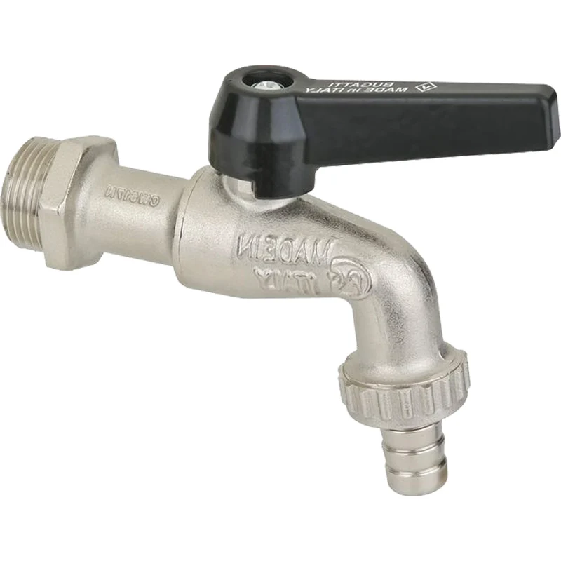 Rubinetto Portagomma Pesante Con Leva In Alluminio Bugatti 3/4"