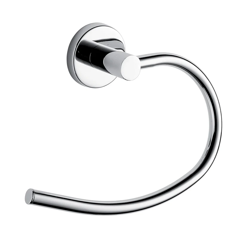 Portasalviette Ad Anello Felce Cromato