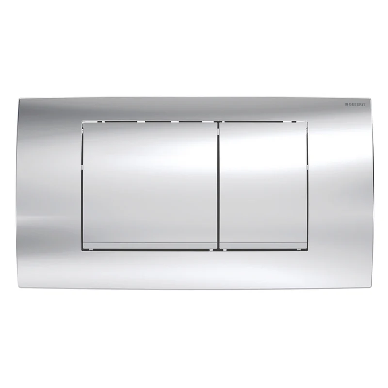 Placca Di Comando Twinline 30 Cromo-Satinato-Cromo