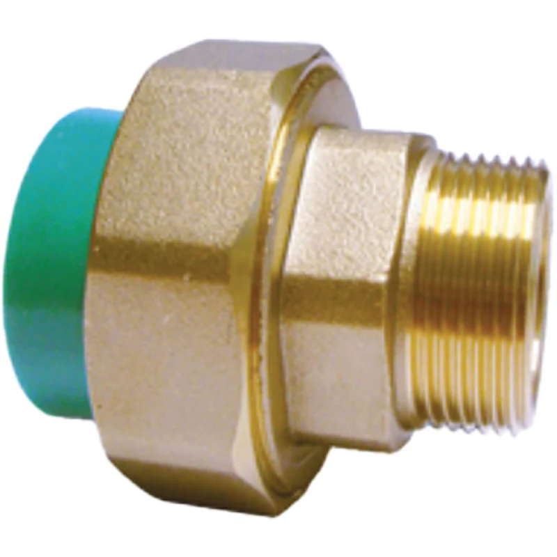 Raccordo Diritto Con Ghiera Filettato Maschio In Ppr Pn 25 25 X 3/4"