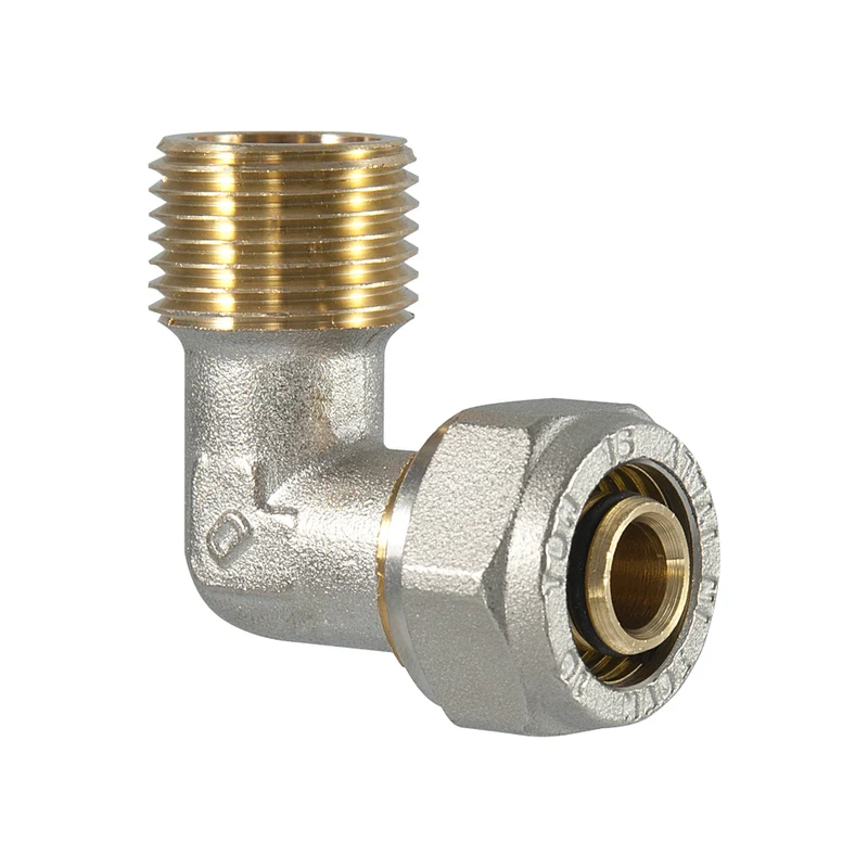 Raccordo Curvo Maschio A Compressione Per Tubo Multistrato Tdm 1" X Ø32 (3,0) Mm