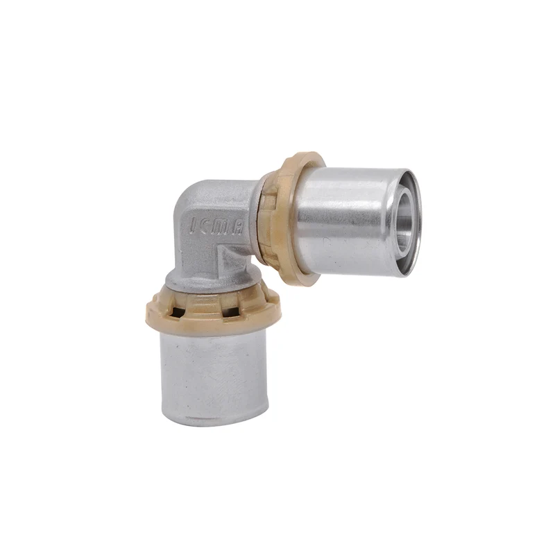 Raccordo Curvo Doppio A Pressare Per Multistrato Icma 32X32