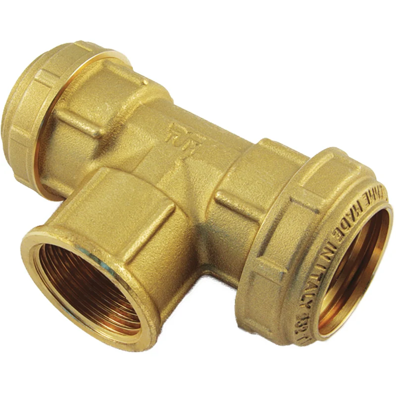 Raccordo A Tee Femmina Per Tubo Polietilene Pn 25 Tiemme 50X1"1/2X50