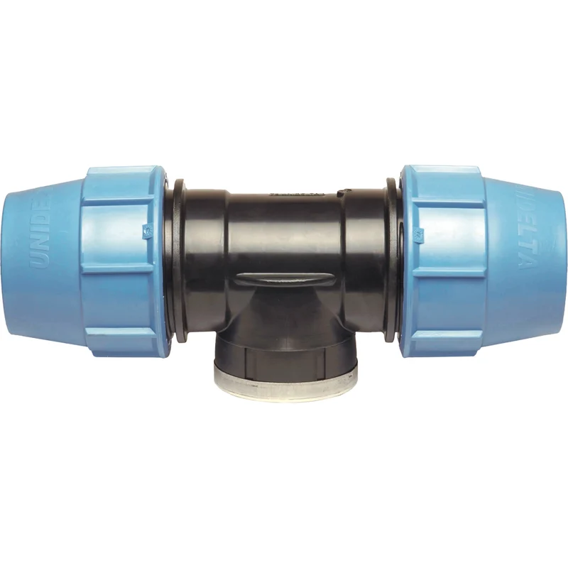 Raccordo A Tee Femmina Per Polietilene Unidelta 63 X 1"1/2 X 63