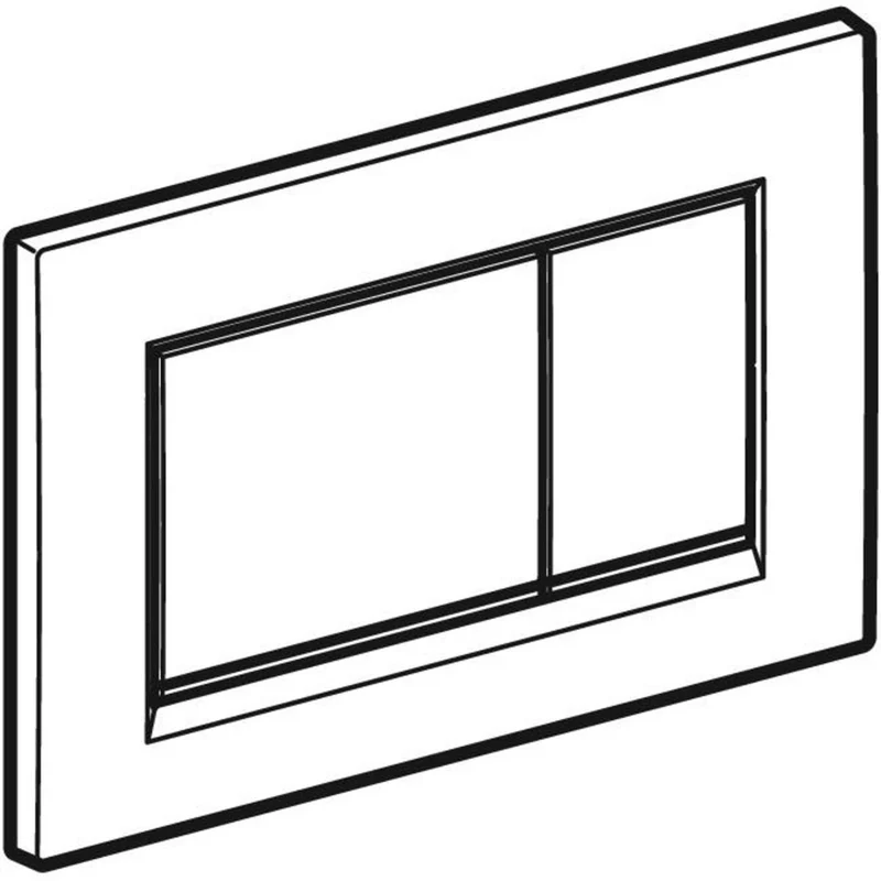 Placca Di Comando "Sigma 30" Nero/Cromo/Nero