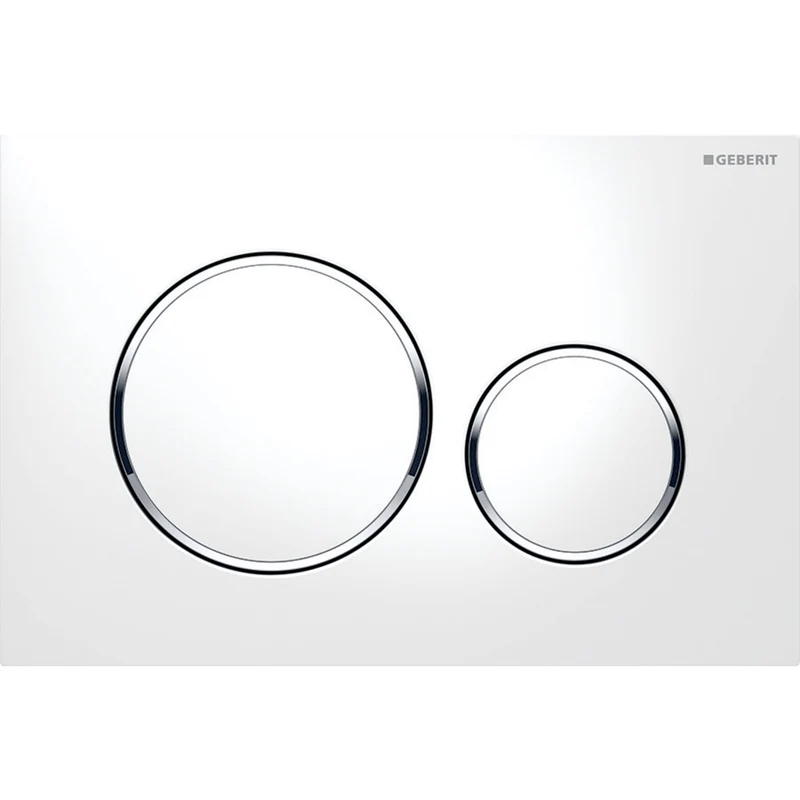 Placca Di Comando "Sigma 20" Bianco/Cromo/Bianco