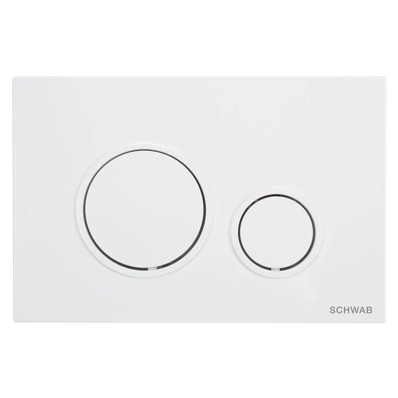 Placca Di Comando Per Cassetta Schwab Modello Vela Cromo Lucida