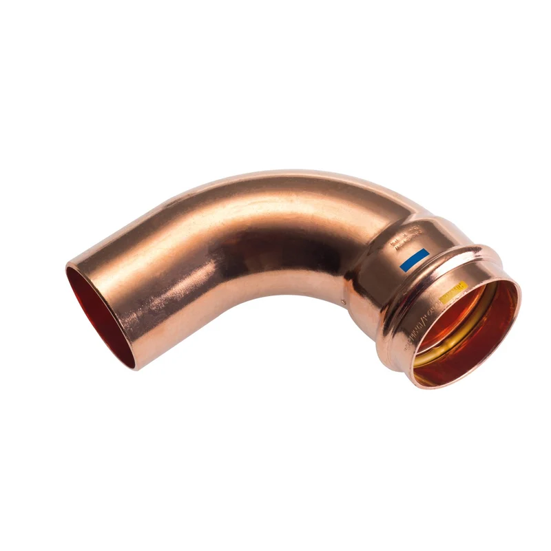 Curva A 90° Maschio/Femmina In Rame A Pressare 28 X 28 Mm