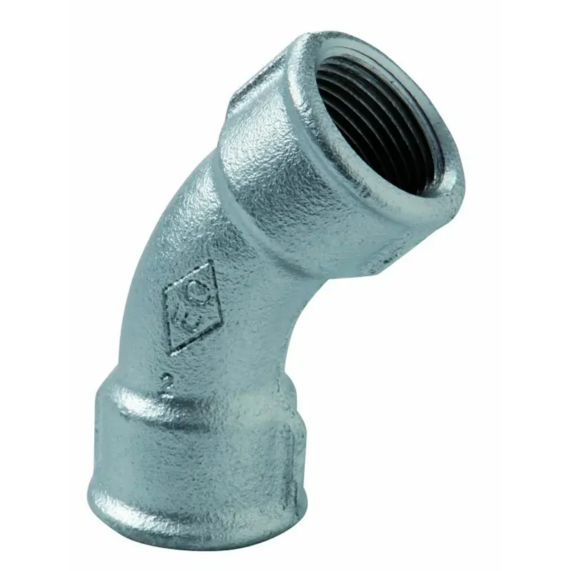 Curva A 45° Ff In Ghisa Zincata 3"