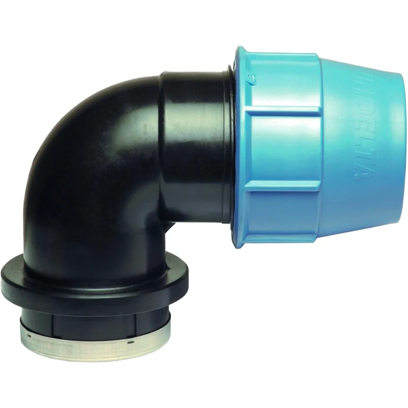 Raccordo A Gomito Femmina Per Polietilene Unidelta 90X3"