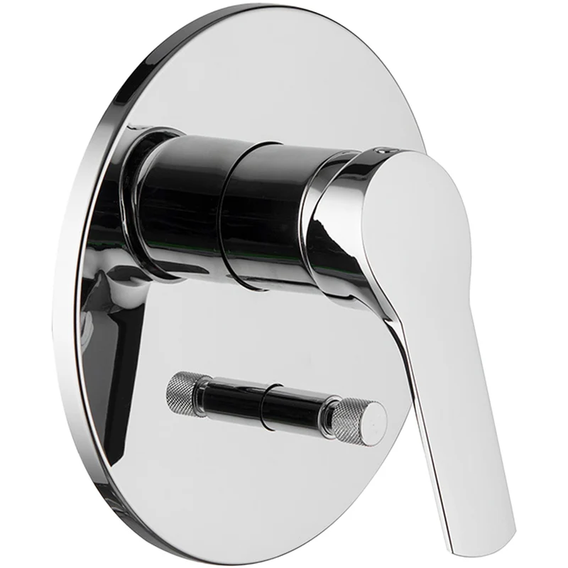 Miscelatore Doccia Incasso Con Deviatore 'Serie 4' Leva Chiusa Cromo