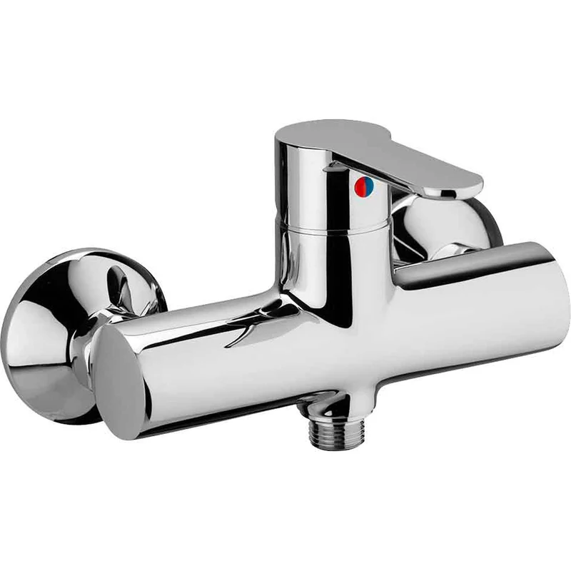Miscelatore Doccia Esterno Blu Cromo Attacco 1/2"