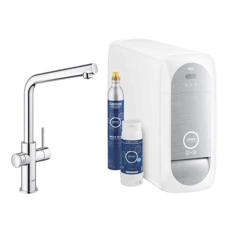 Miscelatore Con Sistema Di Filtrazione Canna A L Grohe Blue Home Starter Kit Kit Completo