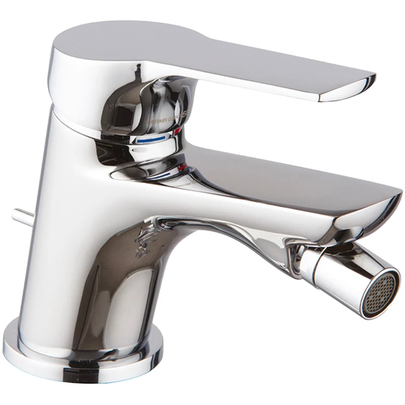 Miscelatore Bidet "Serie 4" Con Leva Chiusa Cromo + Piletta 1"1/4