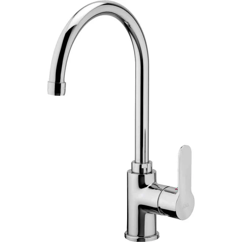 Miscelatore Lavello Tubo Girevole Blu Ø 20 Mm Con Flex Inox