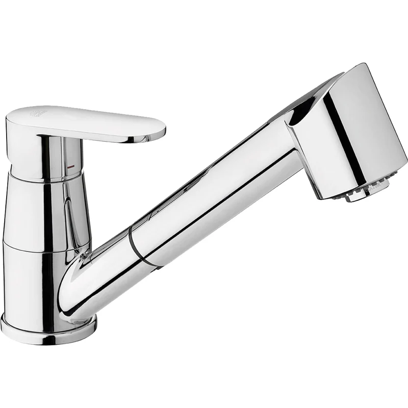 Miscelatore Lavello Monoforo Doccia Estraibile Candy Cromo
