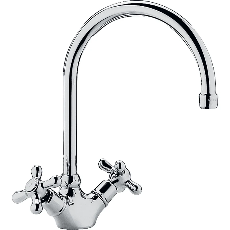 Miscelatore Lavello Monoforo Con Canna Ad Ombrello Iris Bronzo