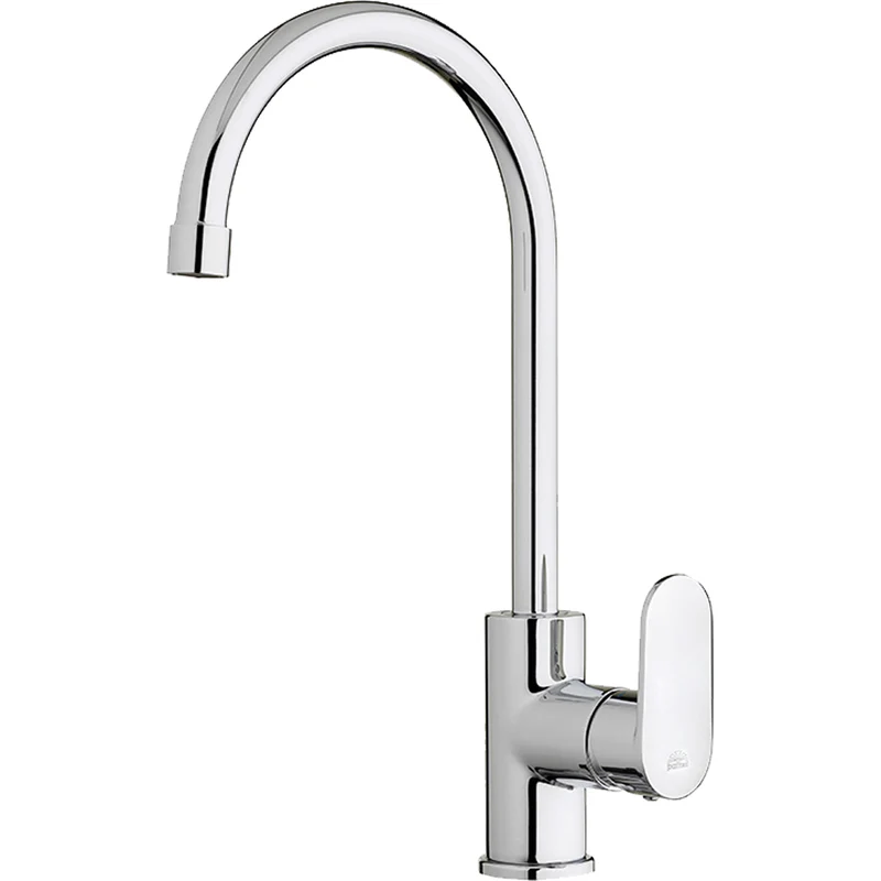 Miscelatore Lavello Monoforo Canna Ad U Candy Cromo