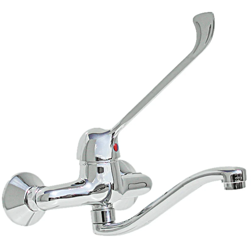 Miscelatore Lavello A Parete Leva Clinica Cromo Ø 40