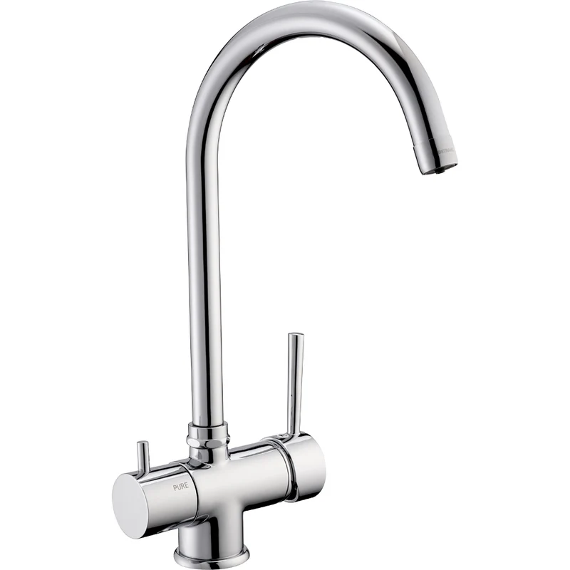 Miscelatore Lavello A 3 Vie Con Acqua Potabile Separata Canna Alta - Cromo