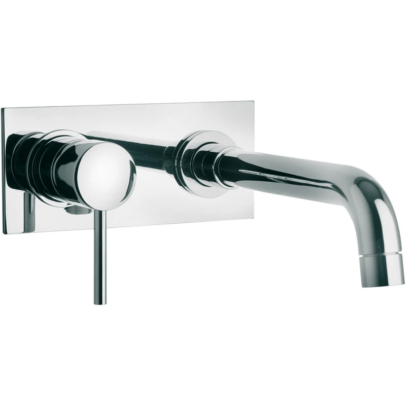 Miscelatore Lavabo 'New Disco' A Muro Scarico 1"1/4 Bocca Cm 20