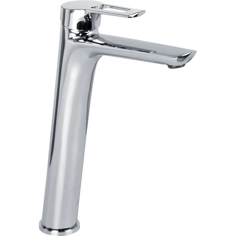 Miscelatore Lavabo Alto "Serie 4" Con Leva Aperta Cromo + Piletta 1"1/4
