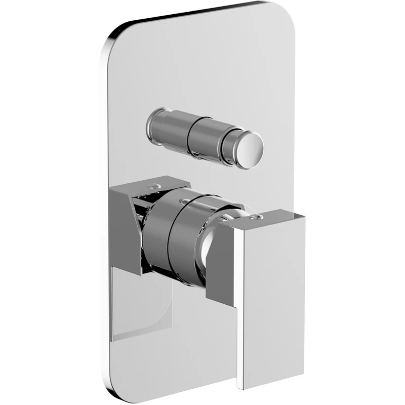 Miscelatore Incasso Doccia Con Deviatore Pillar Completo - Cromo