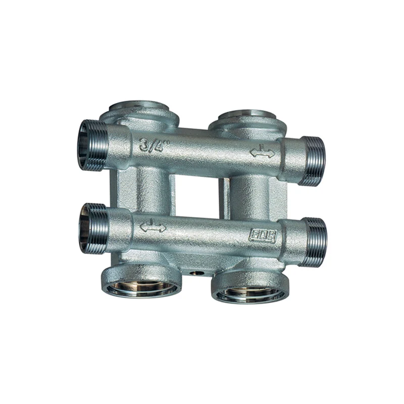 Collettore Complanare Componibile Cromato Far 3/4" 2+2