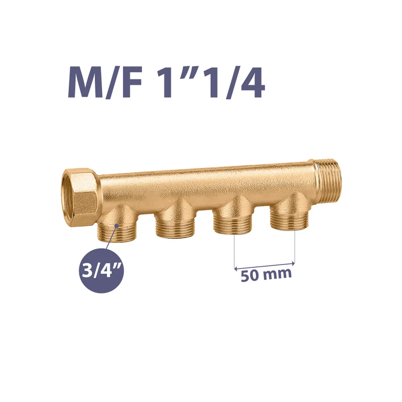 Collettore Lineare Maschio/Femmina 1"1/4 Icma 3 Vie Da 3/4"