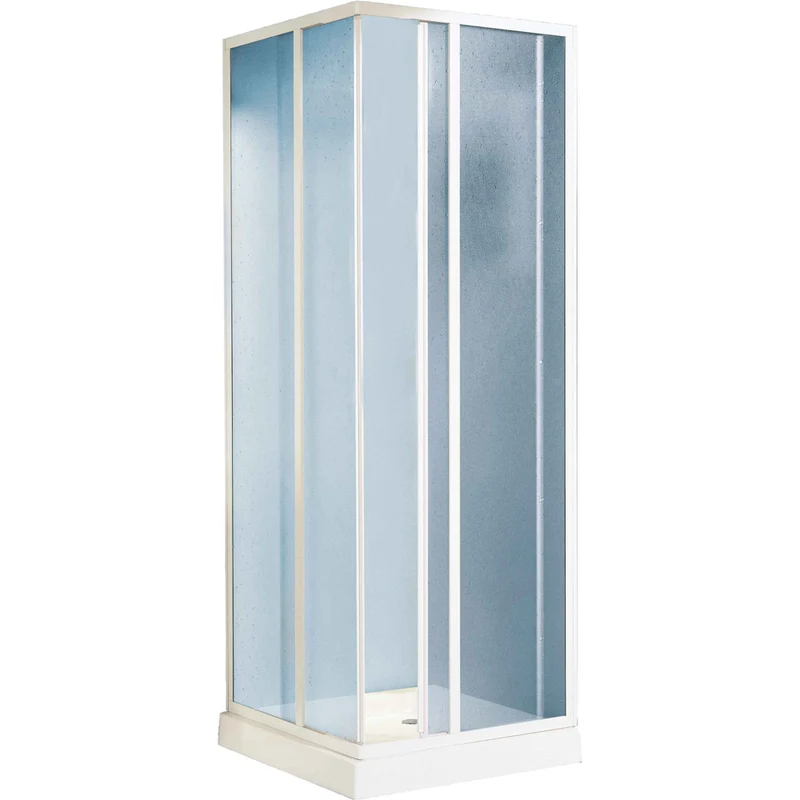 Box Doccia Angolare Smeralda - Bollicine Acrilico 68-80X68-80 Ap. 33-48