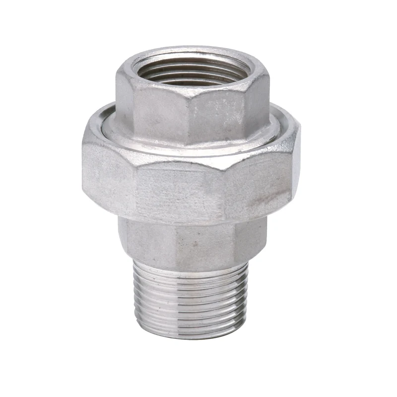 Bocchettone Conico Filettato M/F Diritto In Acciaio Inox 1"