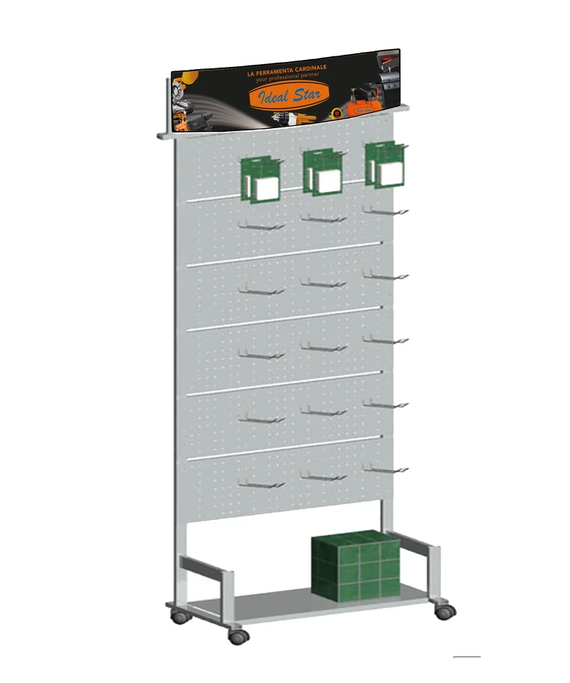espositore utensileria in metallo cm 80x40x200h