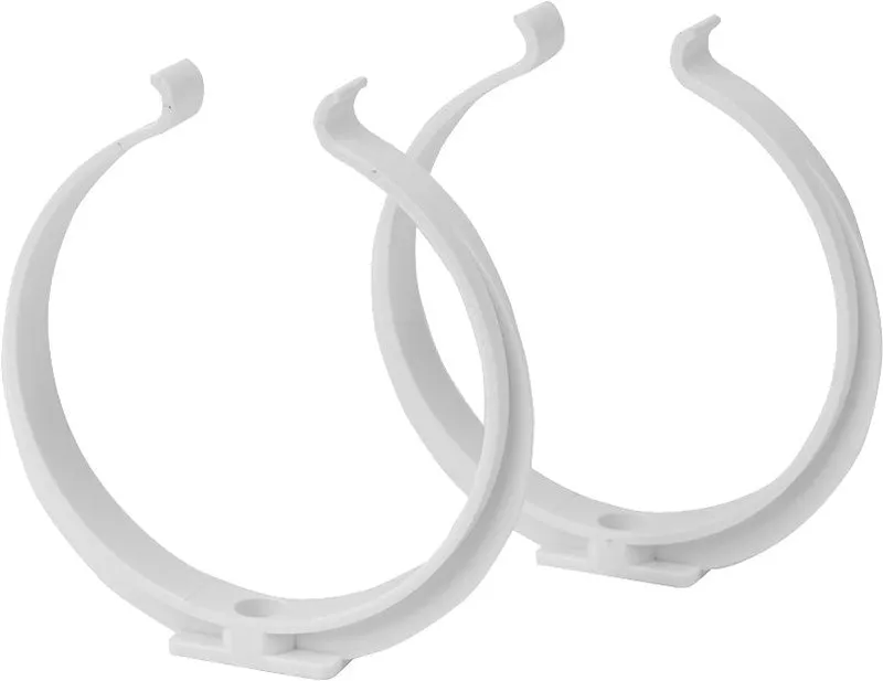 kit staffe fermatubo per tubo tondo ø 100 mm - confezione 2 pezzi