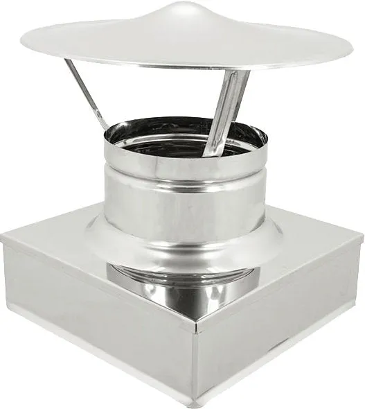 fumaiolo quadro a cappello 'cinese' 370x370 mm