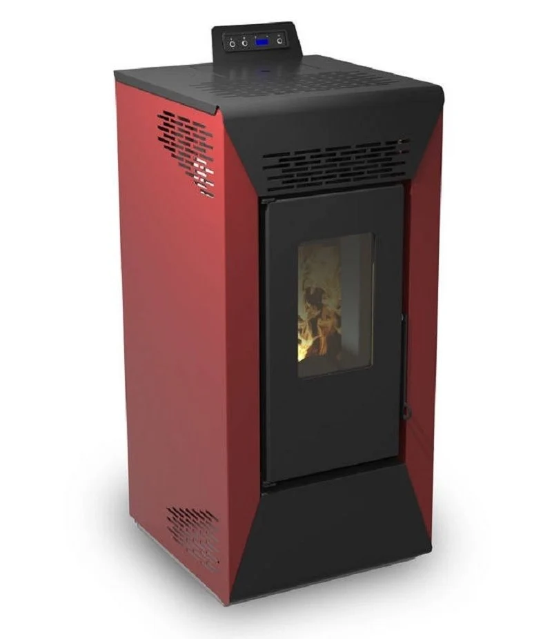 stufa a pellet 'roxy' 7,87 kw - bordeaux
