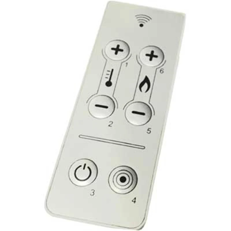 telecomando per stufe e idrostufe a pellet 6 tasti - bianco