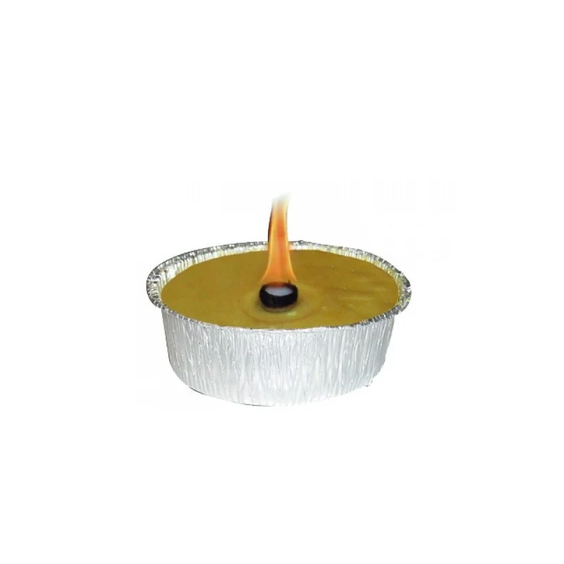 candela alla citronella ø cm 8,5x4h - confezione 2 pezzi