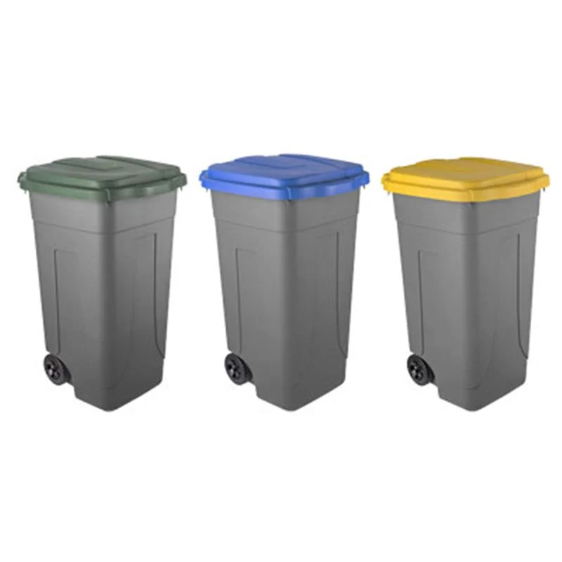 bidone per rifiuti 80 lt - colore verde