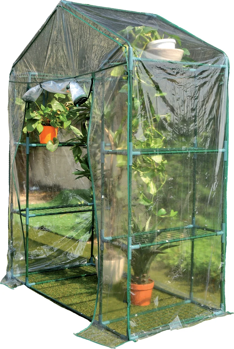 serra da terrazzo/giardino 8 ripiani cm 140x70x195h