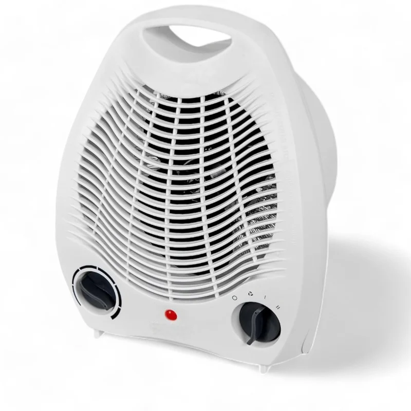 Termoventilatore portatile 2000W con termostato regolabile tre livelli di temperatura e aria fresca per ambienti