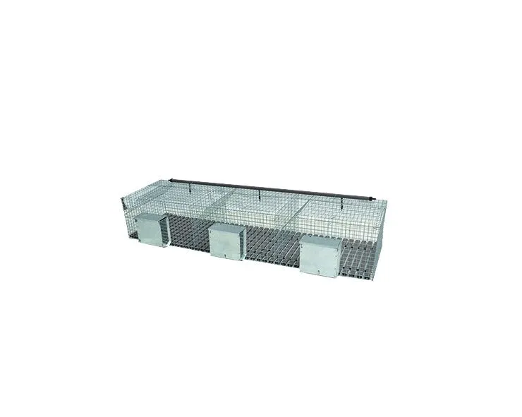 gabbia per conigli fattrici tre fori cm 183x50x33h