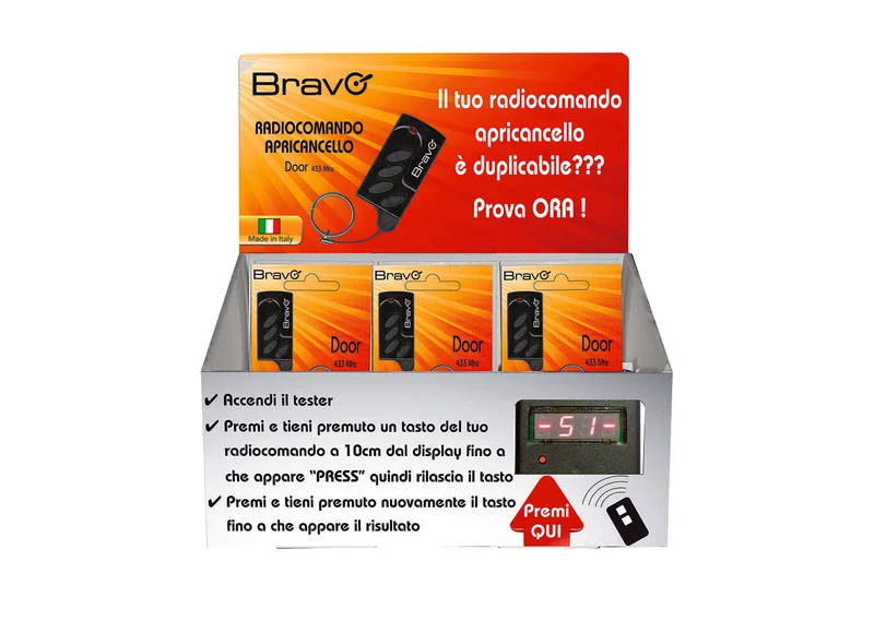 espositore radiocomandi 'door' con tester 22 pezzi