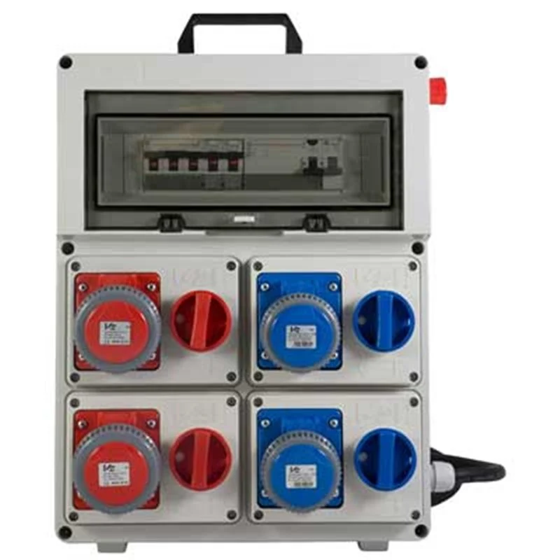 quadro di distribuzione 220-380 c/pulsante di emergenza cm 33,5x13x43,5h