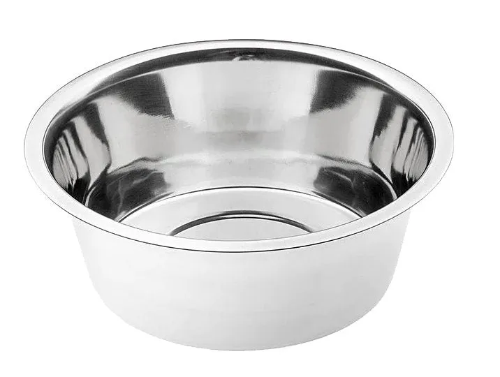 ciotola in acciaio inox per cani e gatti 'orion' ø cm 25x8,9h - 2,8 lt