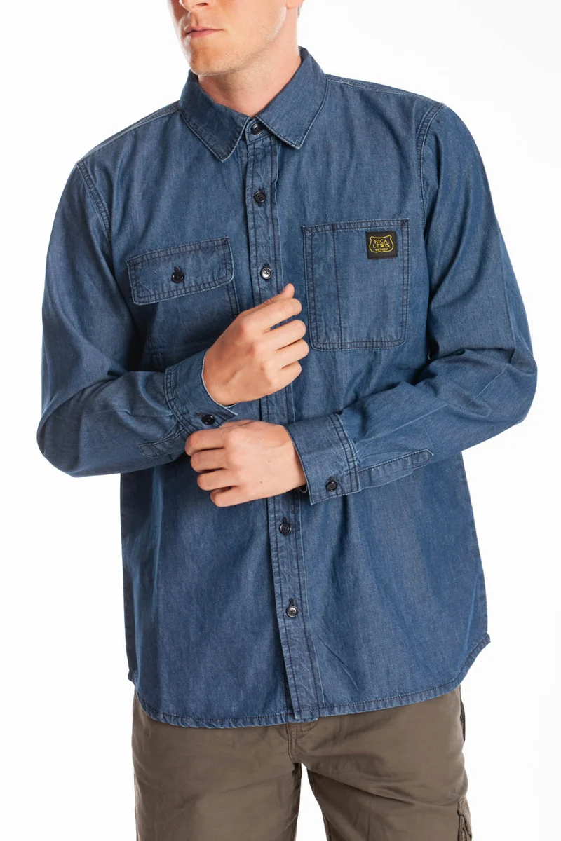 camicia in denim da lavoro 'matt rica lewis tg. l