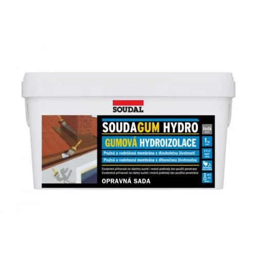 kit riparazione impermeabilizzante 'soudagum hydro kit' soudal 1 kg - col. bianco