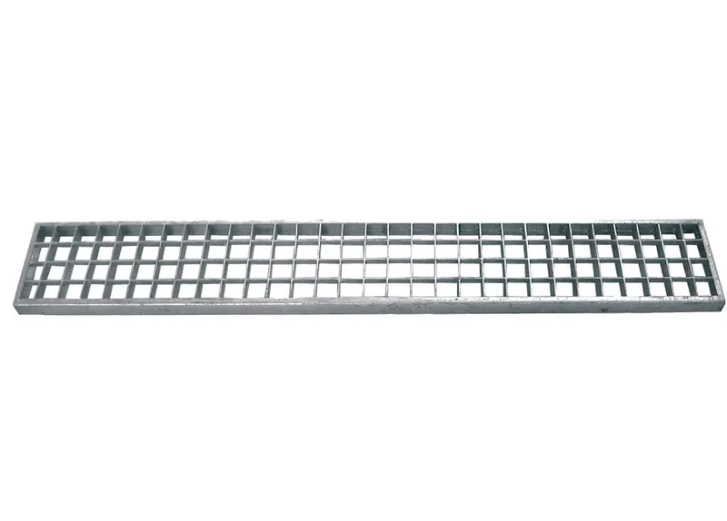 griglia per canaletta in acciaio zincato 100x15 cm - carrabile