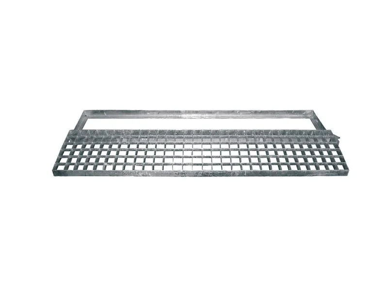 griglia con telaio rettangolare 100x50 cm - pedonale